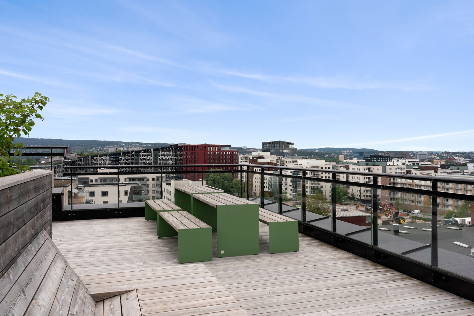 Felles takterrasse for beboerne. Galleribilde