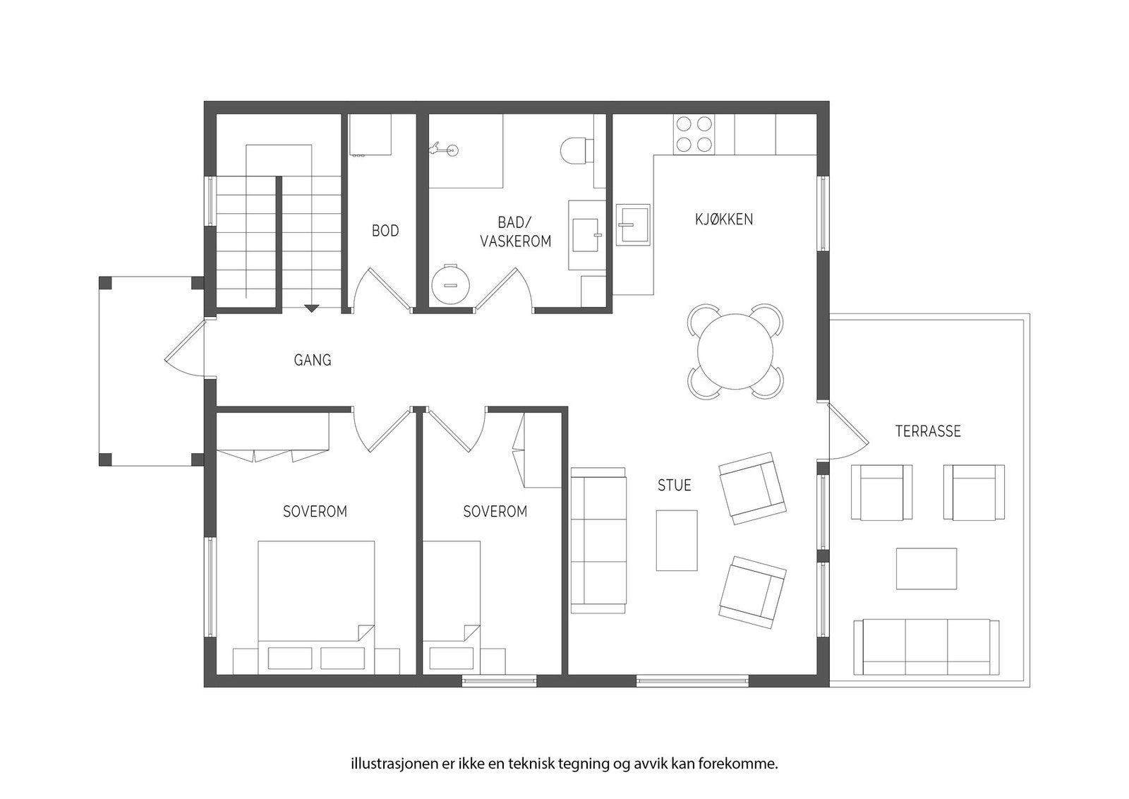 Plantegning Galleribilde