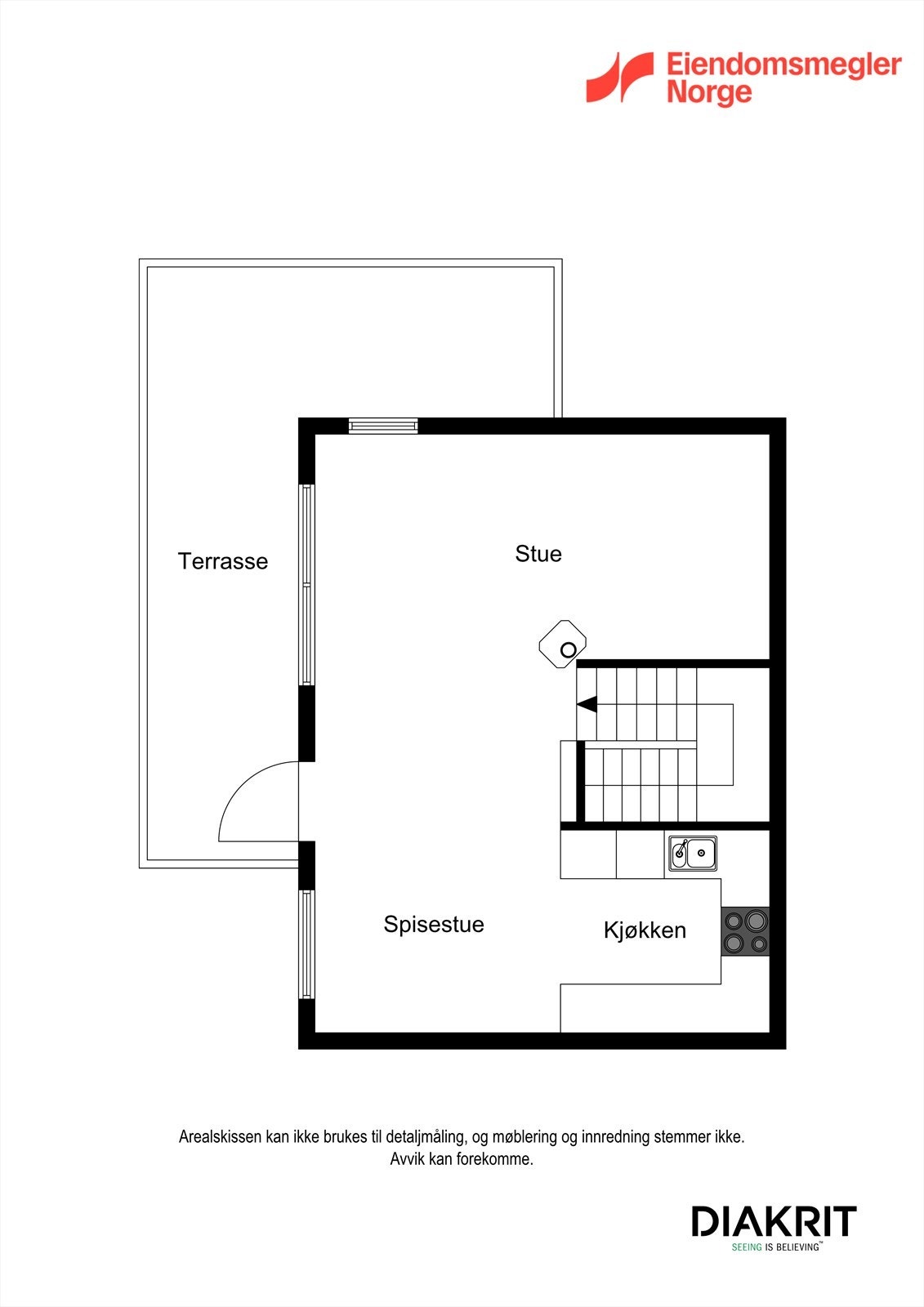 - 2D plantegning u.etg - Galleribilde