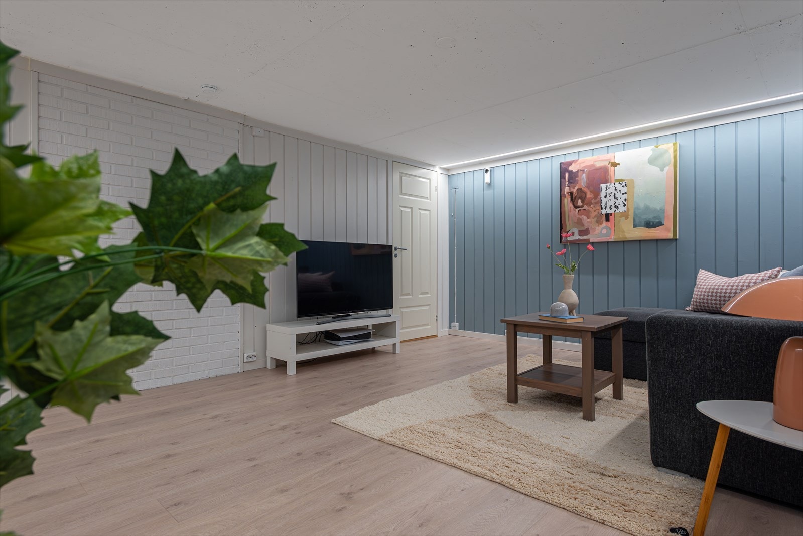 Dette rommet var opprinnelig et hobbyrom. Bruksendringen er søknadspliktig. Galleribilde