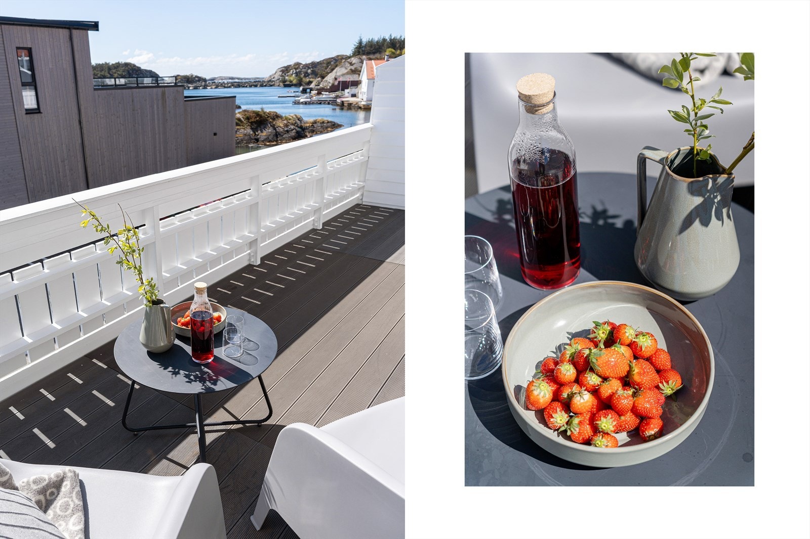 Fra stuen i 2. etasje er det direkte utgang til herlig, sørvendt terrasse med gode solforhold Galleribilde