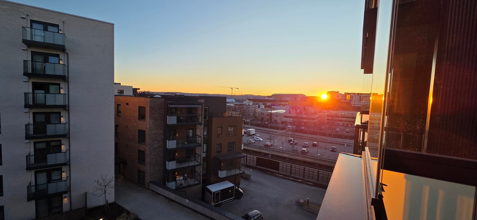 Kveldsutsikten fra balkongen byr på vakre solnedganger og en stemningsfull atmosfære året rundt. Galleribilde