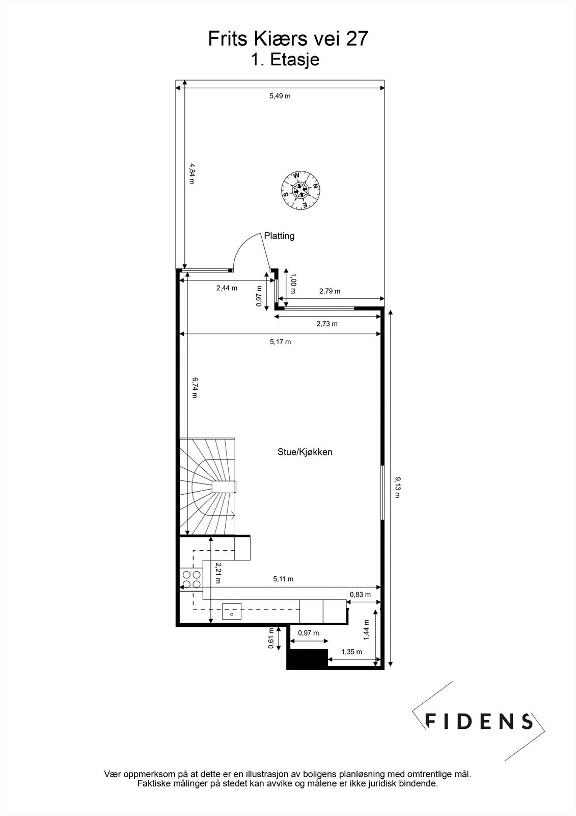 Plantegning - 1. etasje Galleribilde