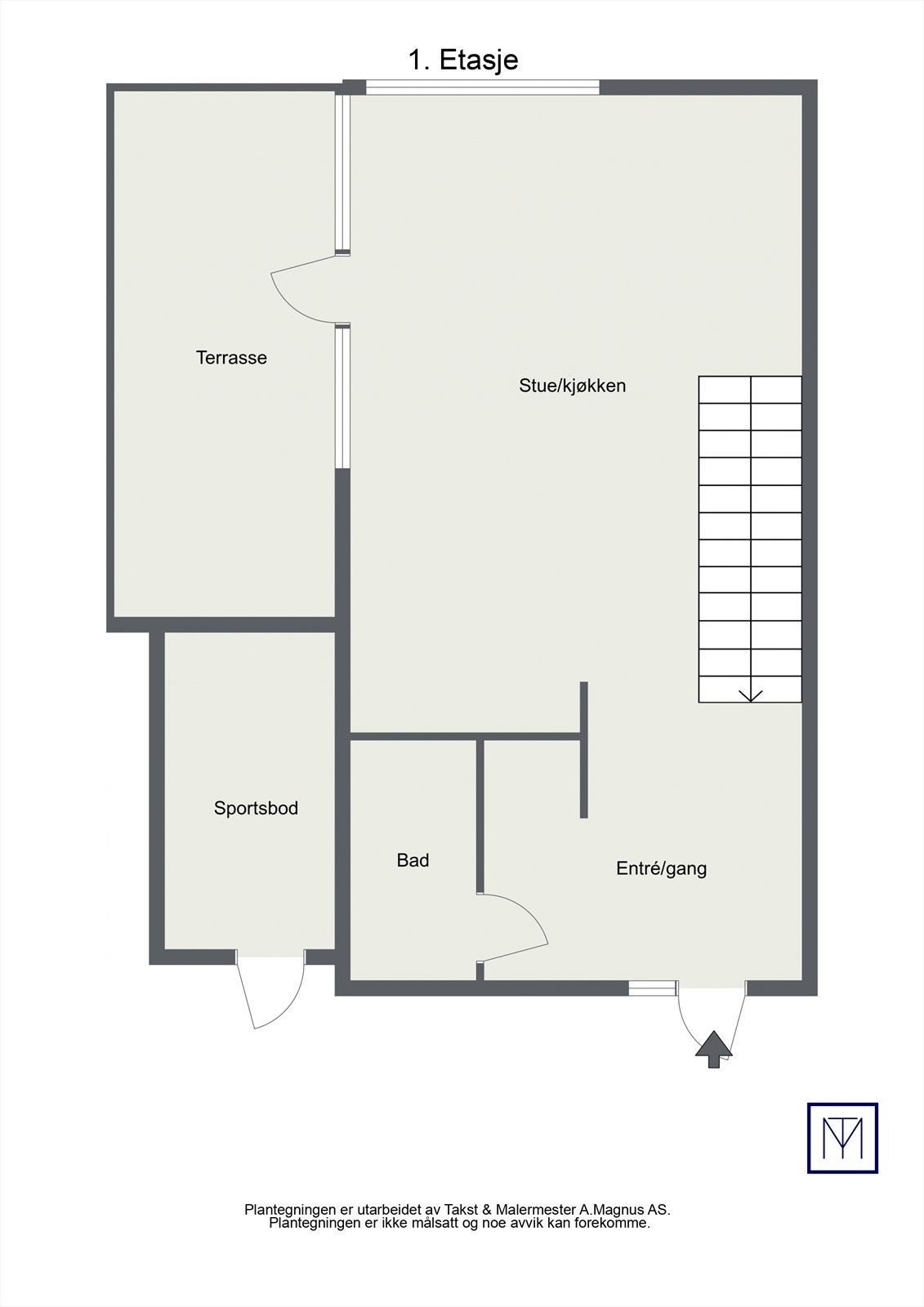 Plantegning 1. etasje. Galleribilde