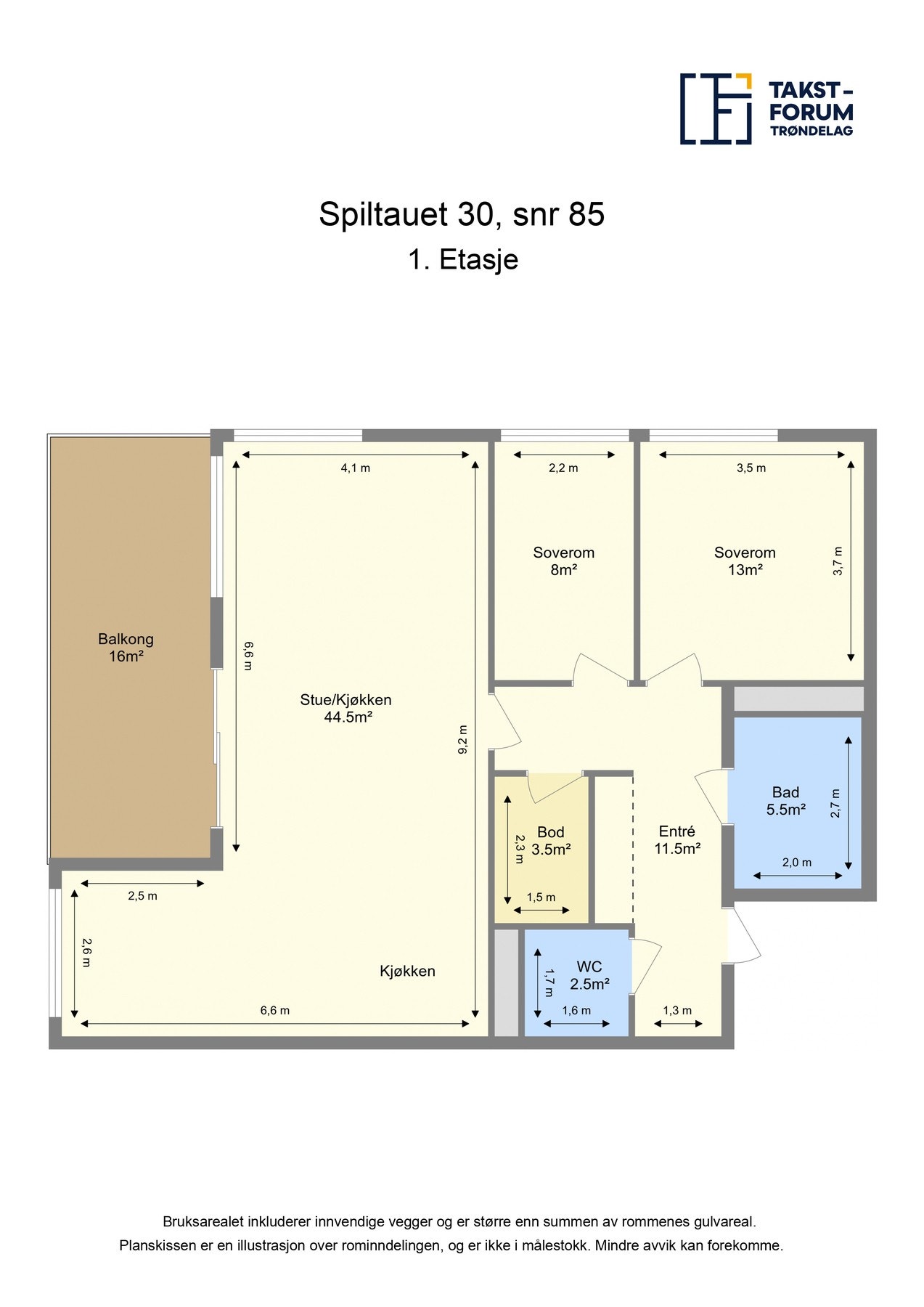 Plantegning Galleribilde