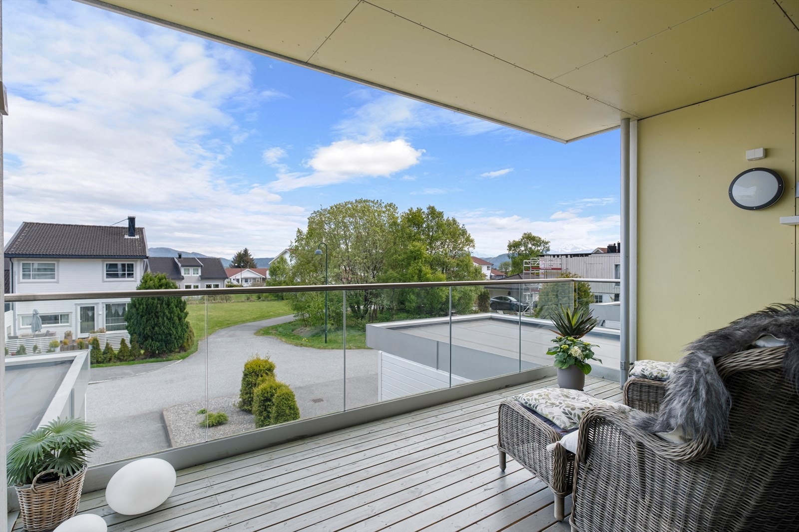Romslig balkong på ca. 11 kvm Galleribilde