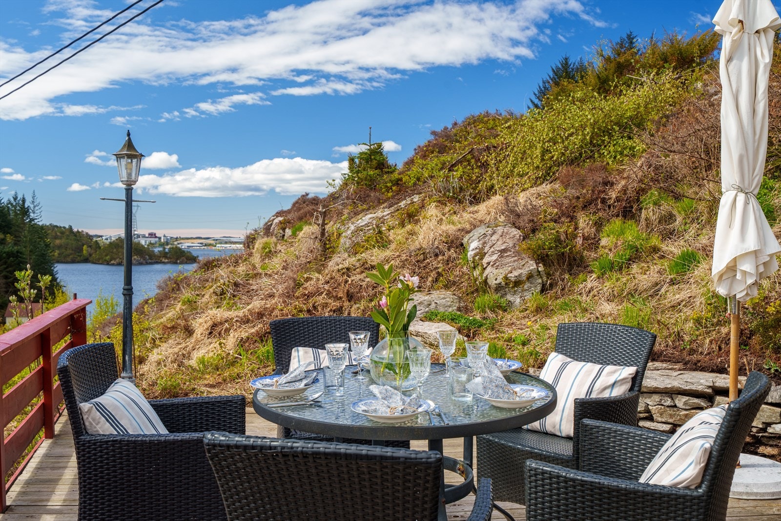 Utsikt fra terrasse Galleribilde