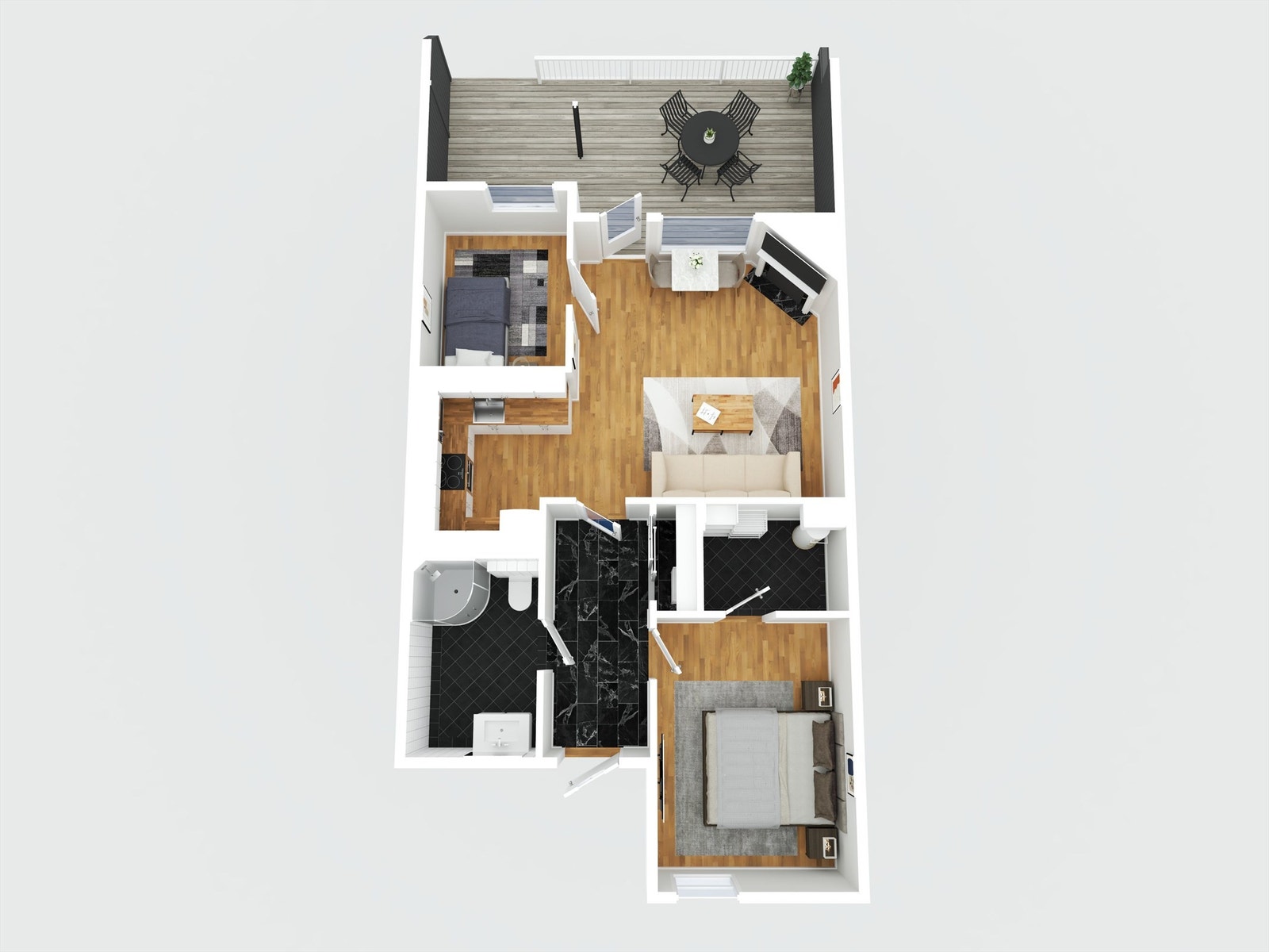 Plantegning 3D Galleribilde