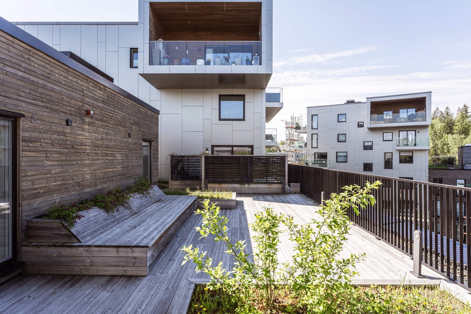 Sameiet disponerer en flott felles takterrasse. Galleribilde