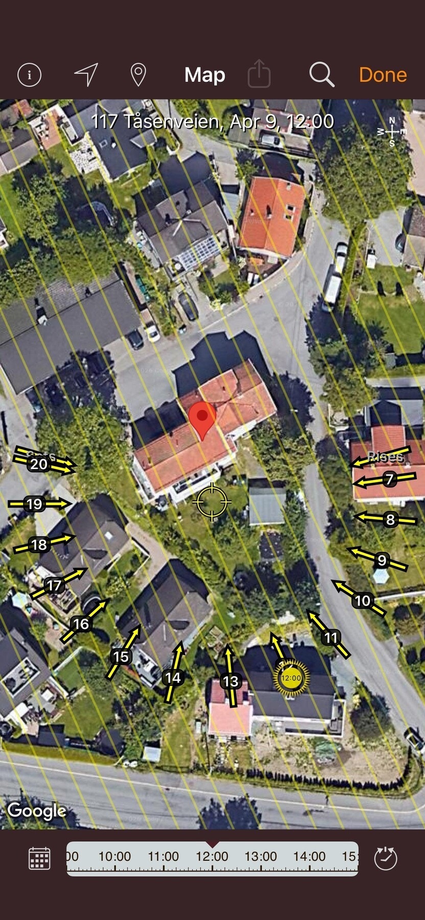 Tomten har meget gode solforhold. Galleribilde