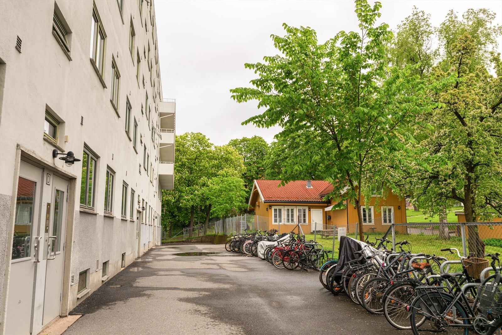 Godt med sykkelparkering. Galleribilde
