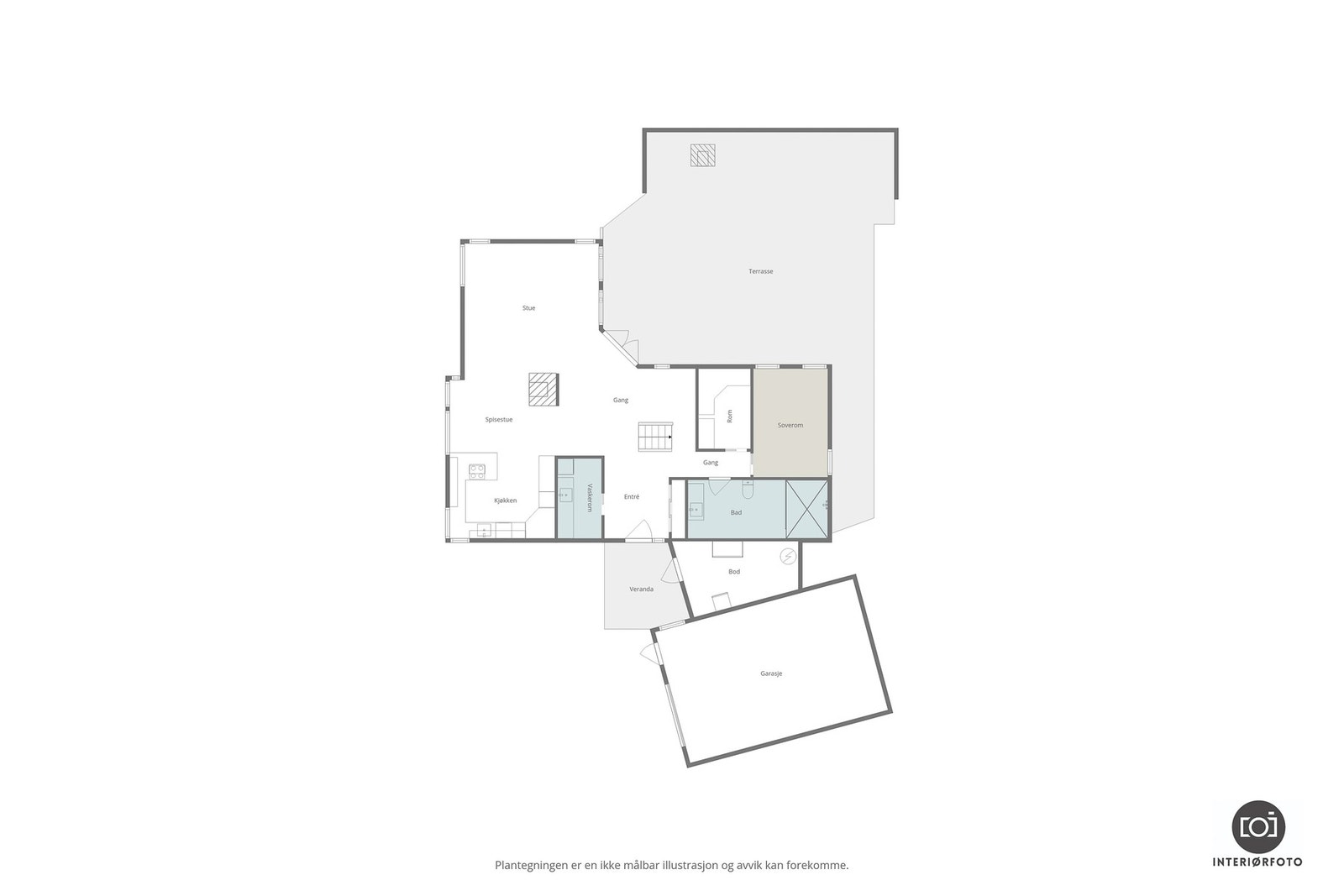 Plantegning hovedetasje Galleribilde
