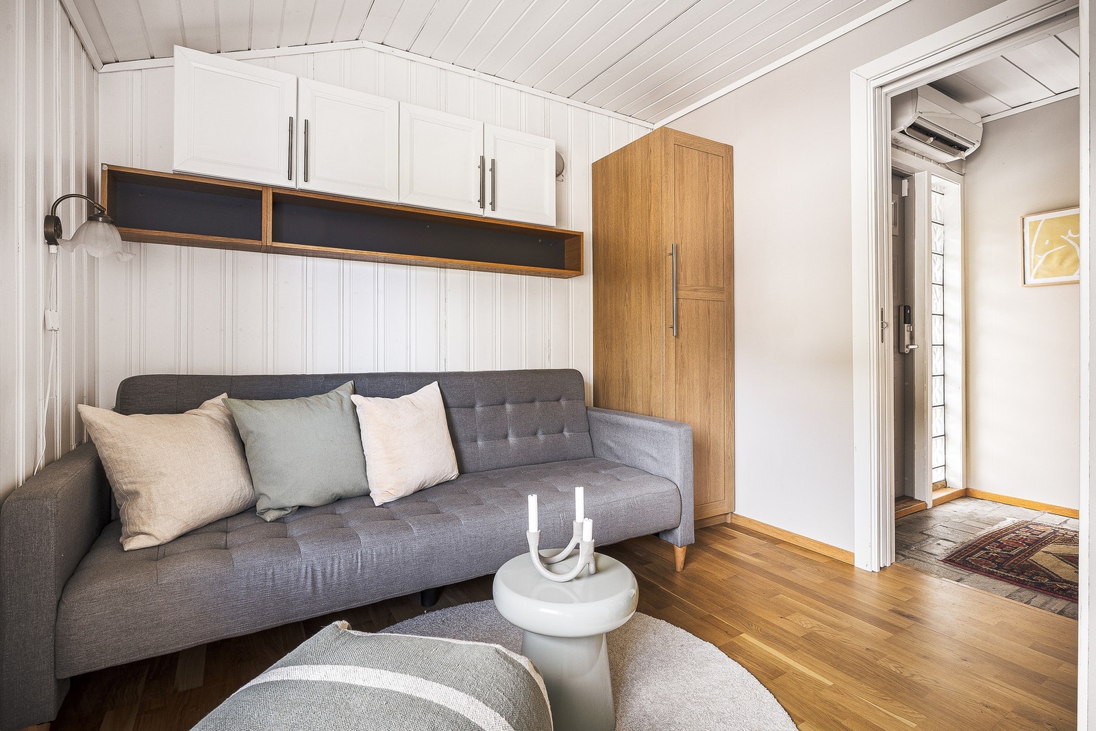 Dette rommet er i dag benyttet som soverom, men originalt tegnet inn som bod. Galleribilde