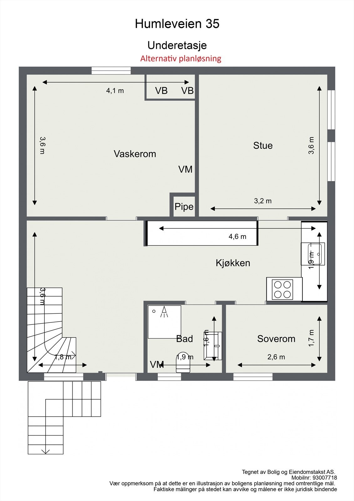 Alternativ planløsning Galleribilde