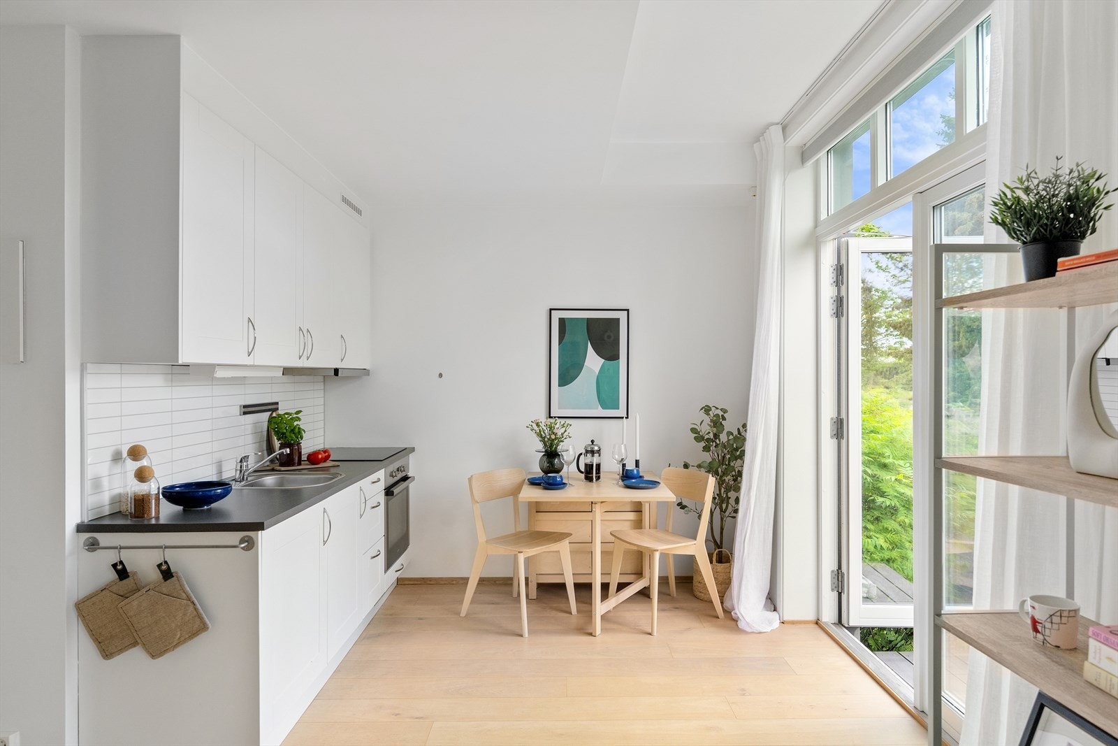Leiligheten har vannbåren gulvvarme. Galleribilde