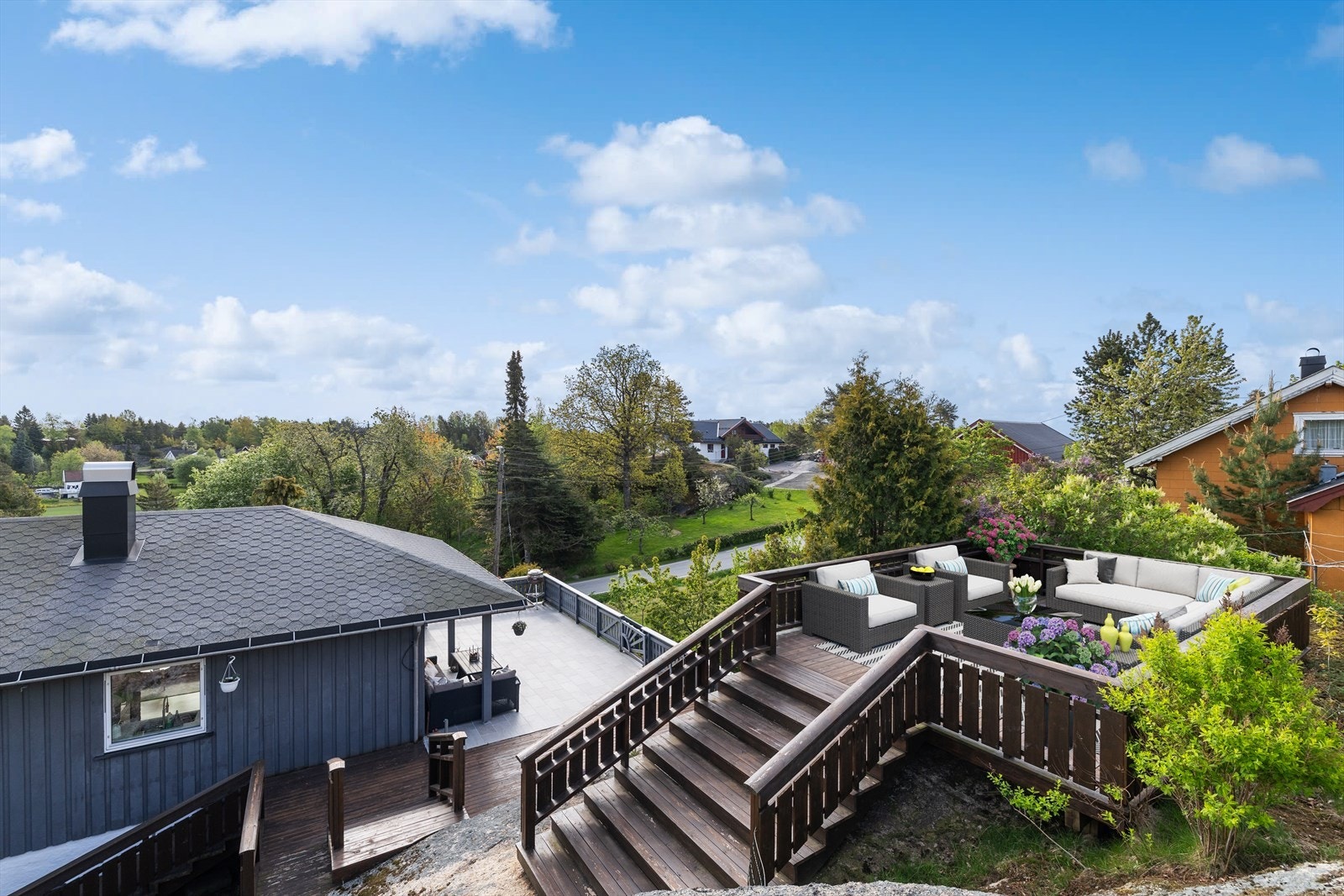 Her er det virkelig flott å nyte både solrike dager og den fine utsikten. Galleribilde