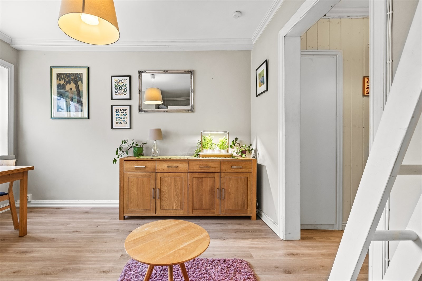 Leiligheten disponerer to boder, én i kjeller og én på loft Galleribilde