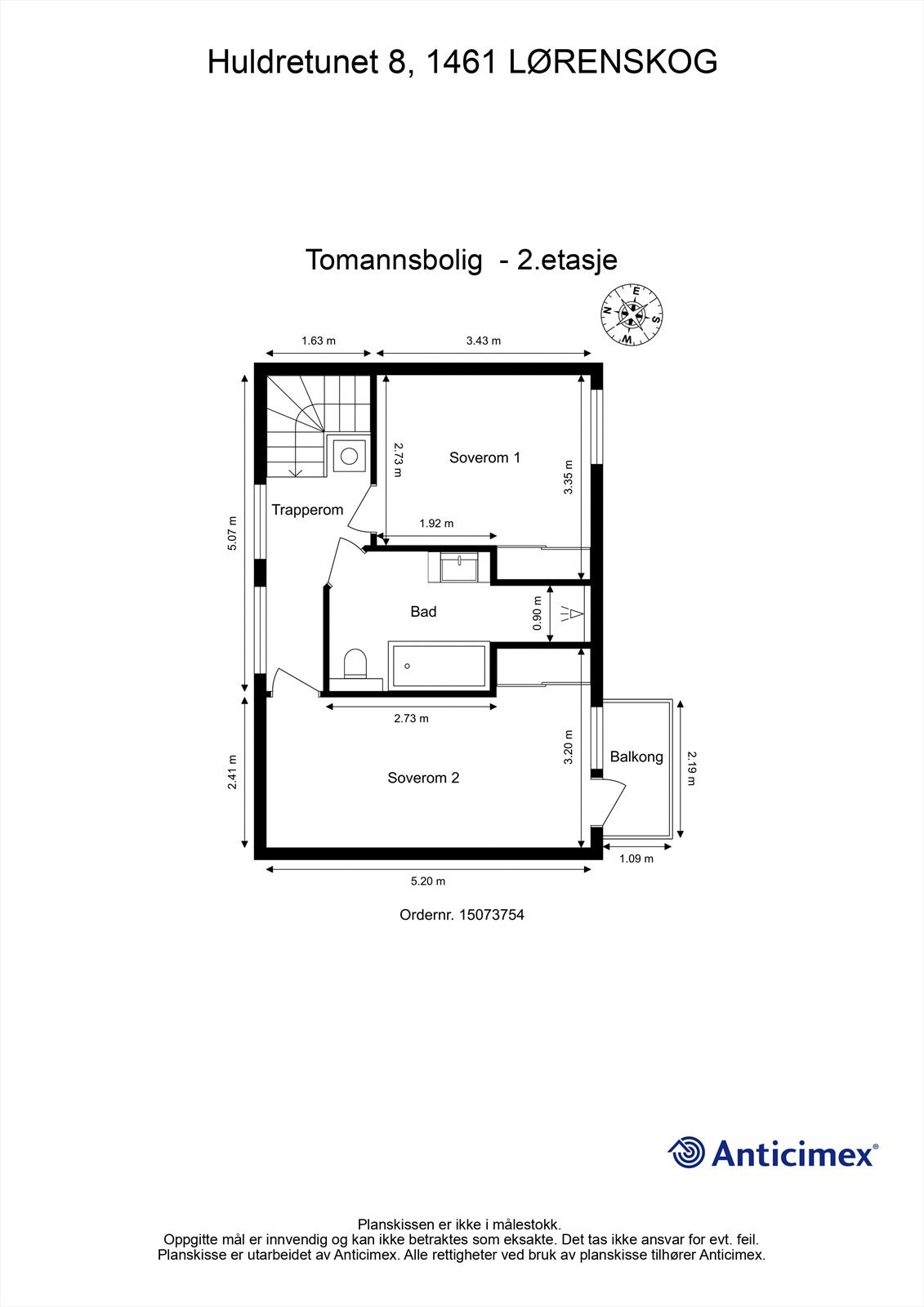 Plantegning 2.etasje Galleribilde