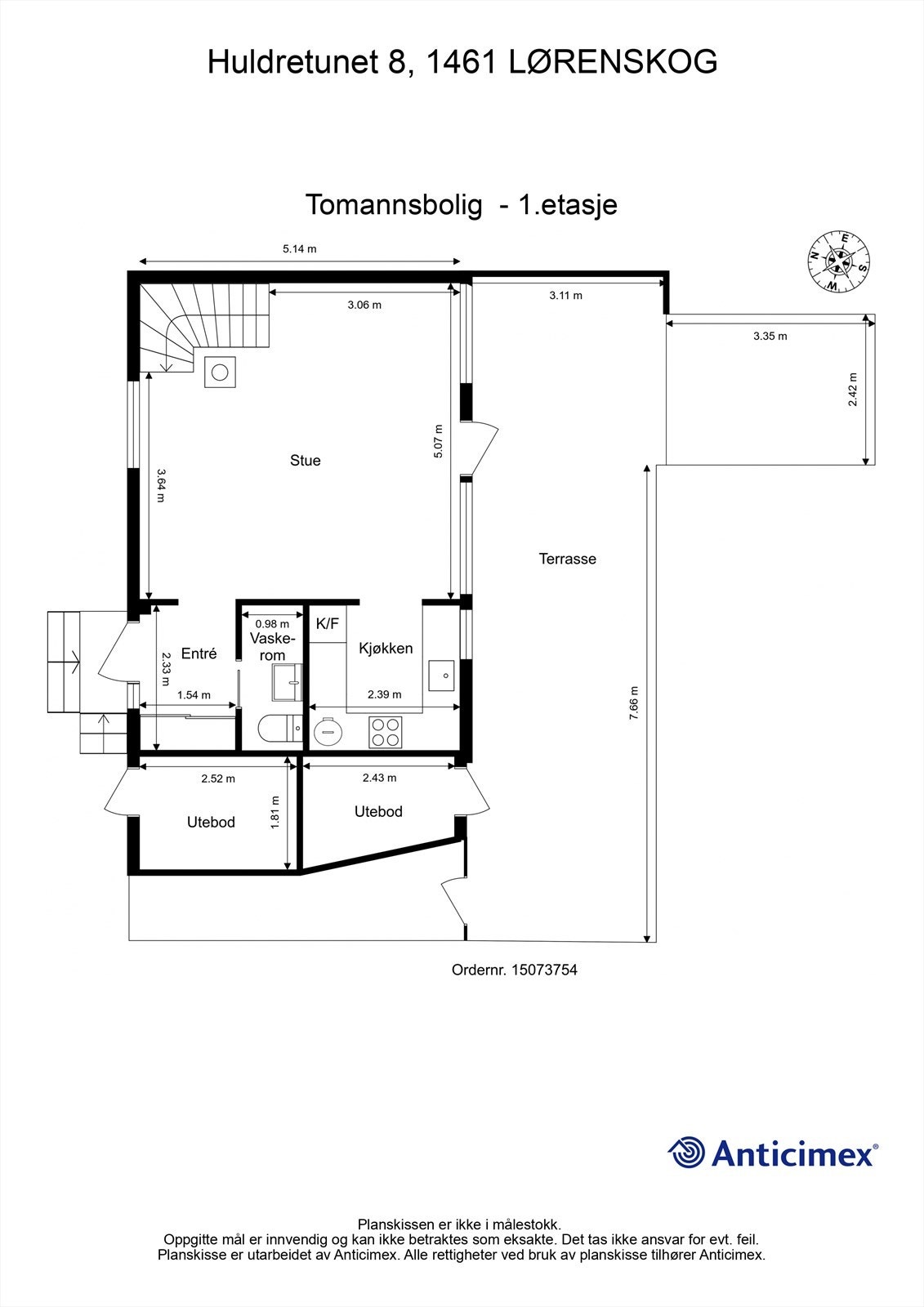 Plantegning 1.etasje Galleribilde