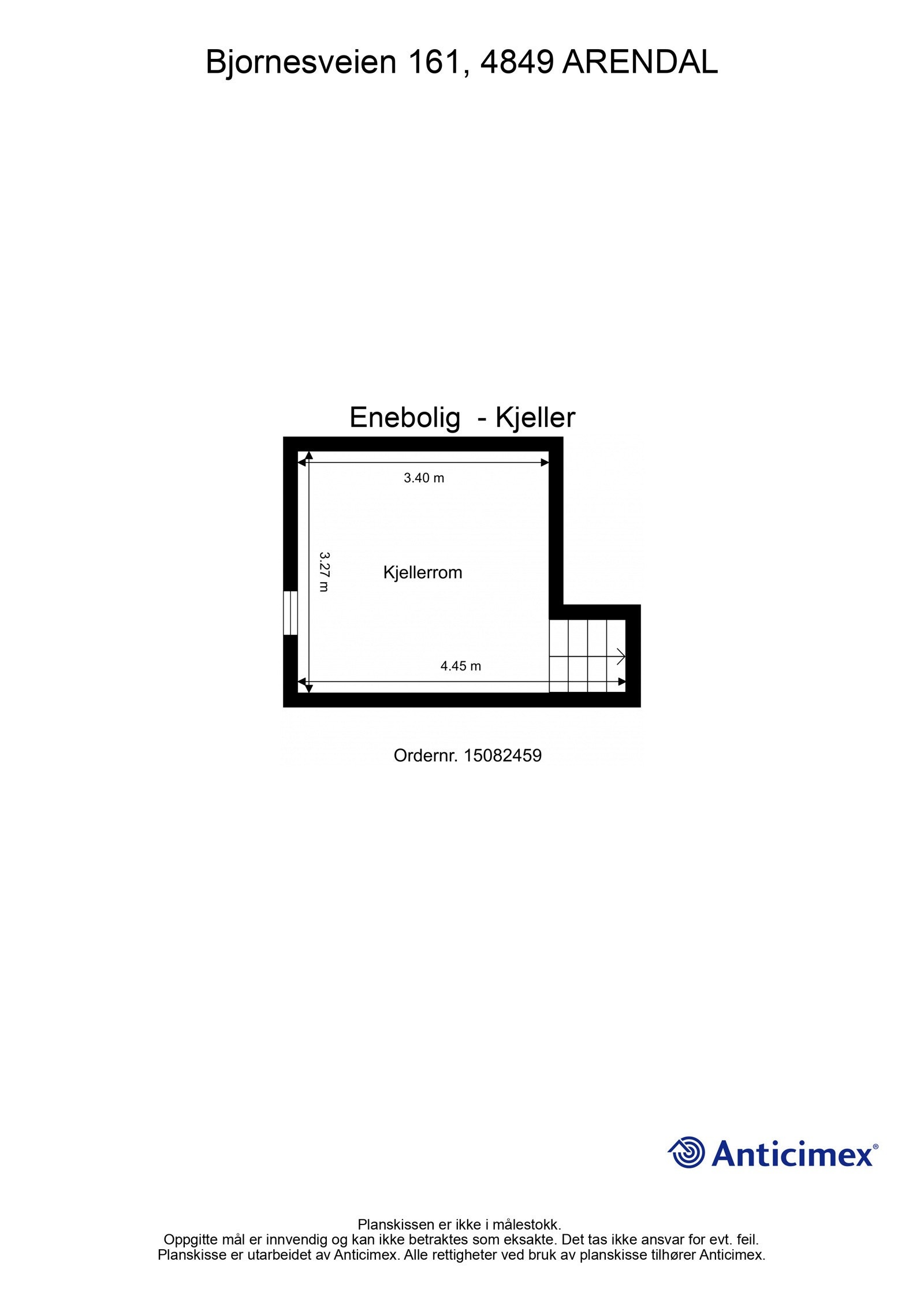 Plantegning - Enebolig - Kjeller Galleribilde