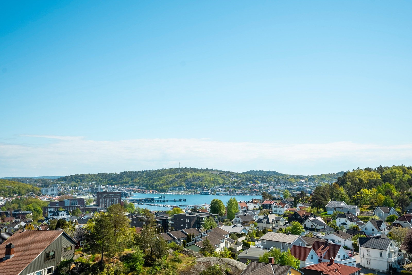 Nydelig utsikt mot Indre havn Galleribilde