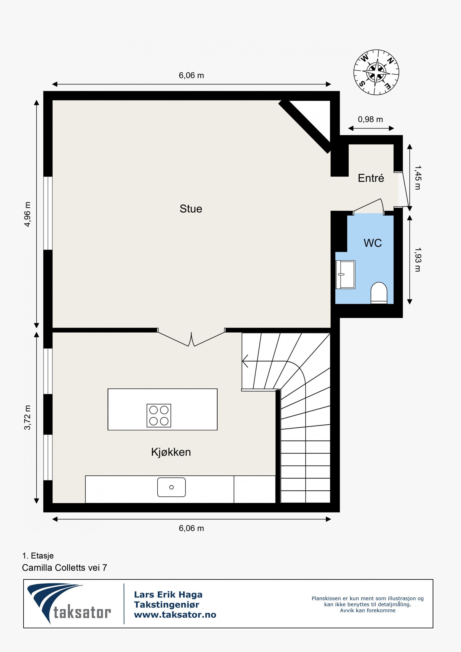 Plantegning av 1. etasje Galleribilde
