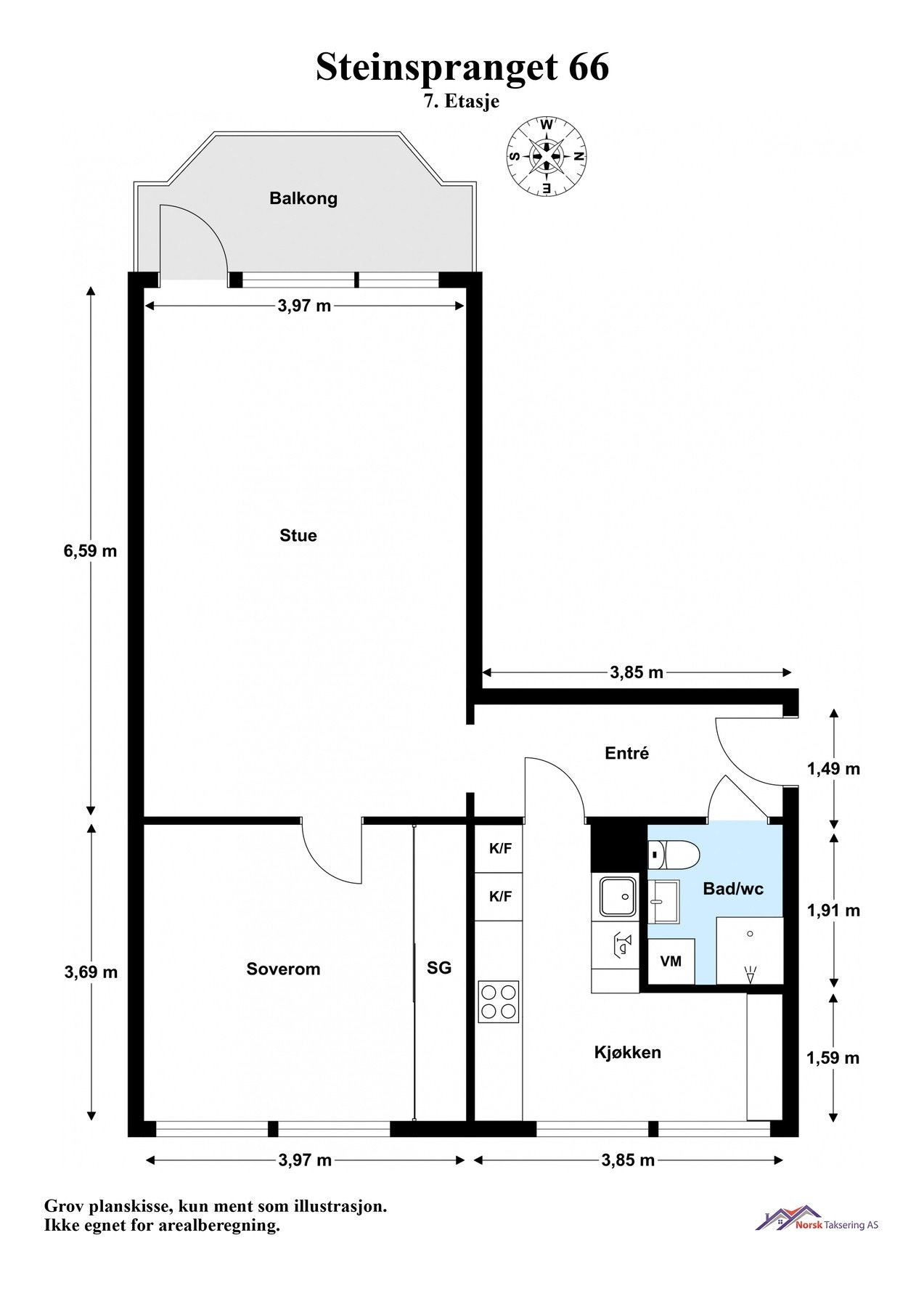 Planskisse Galleribilde