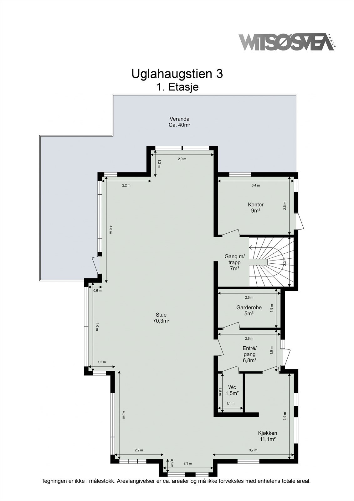 Planskisse 1.etasje Galleribilde