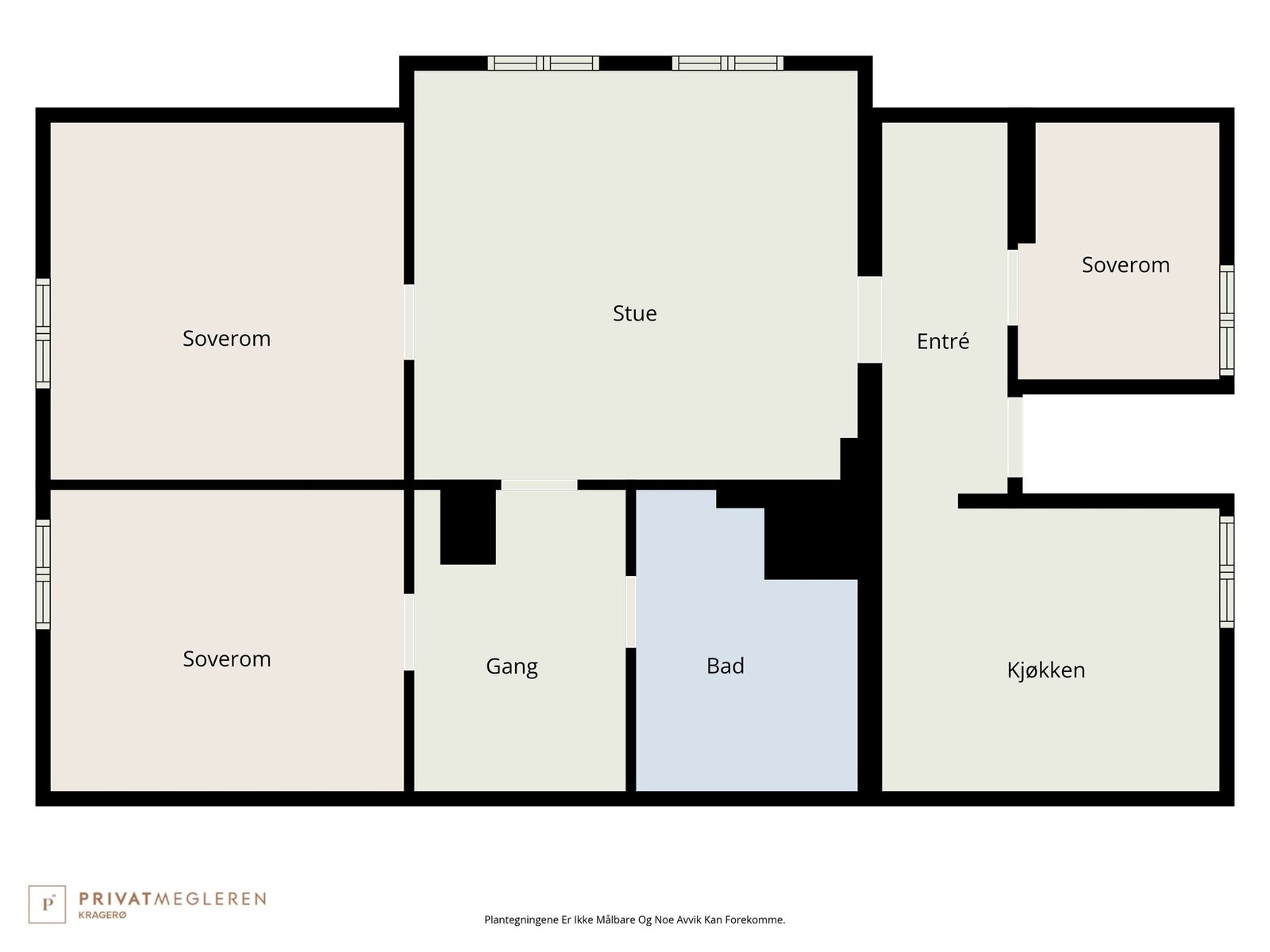 Plantegning 2. etasje, leilighet Galleribilde