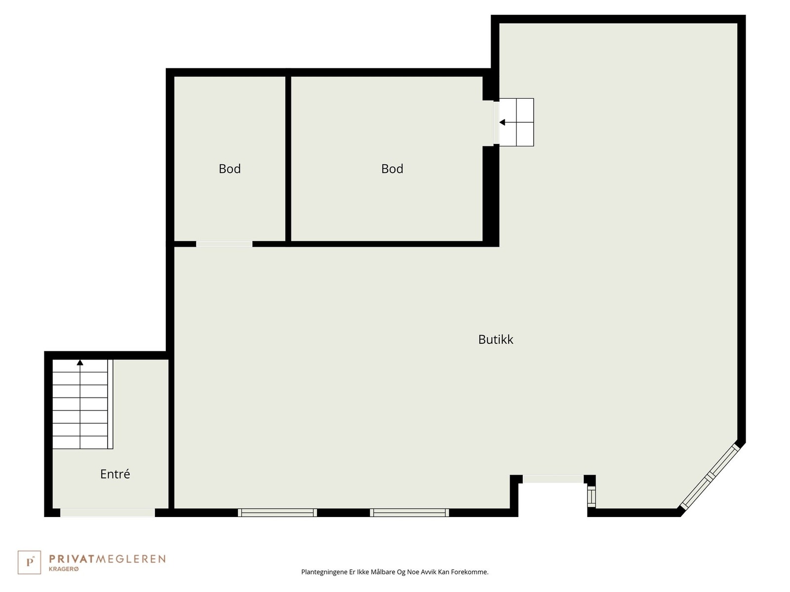 Plantegning Gateplan, forretning Galleribilde