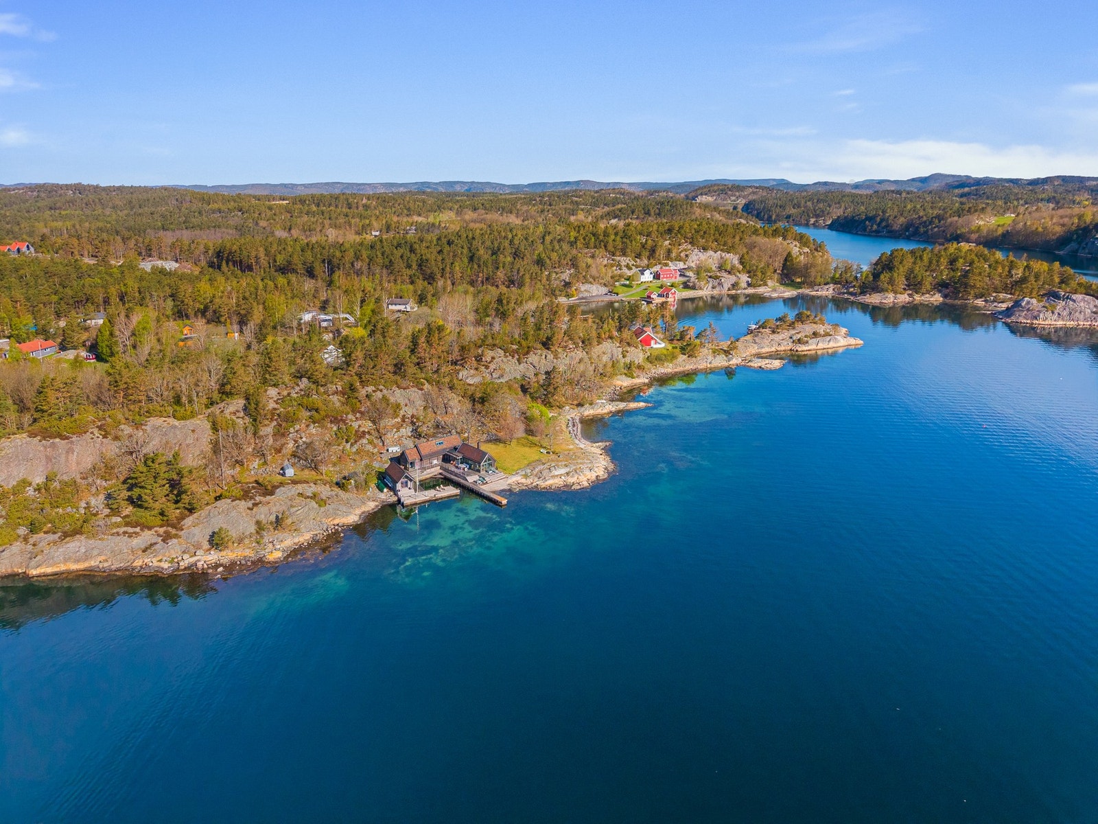 Dronebilde over området Galleribilde