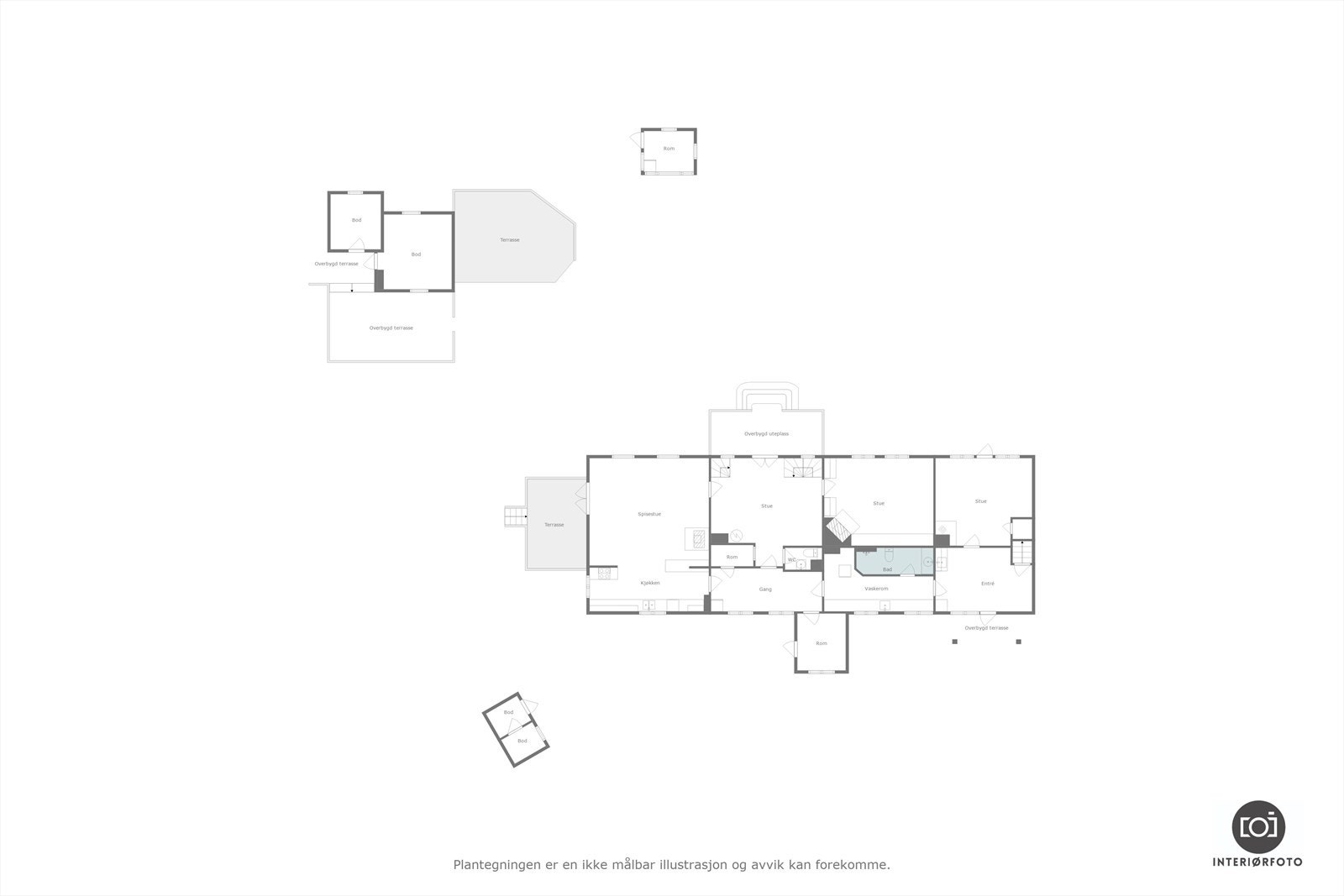 Plantegning 1. etasje Galleribilde