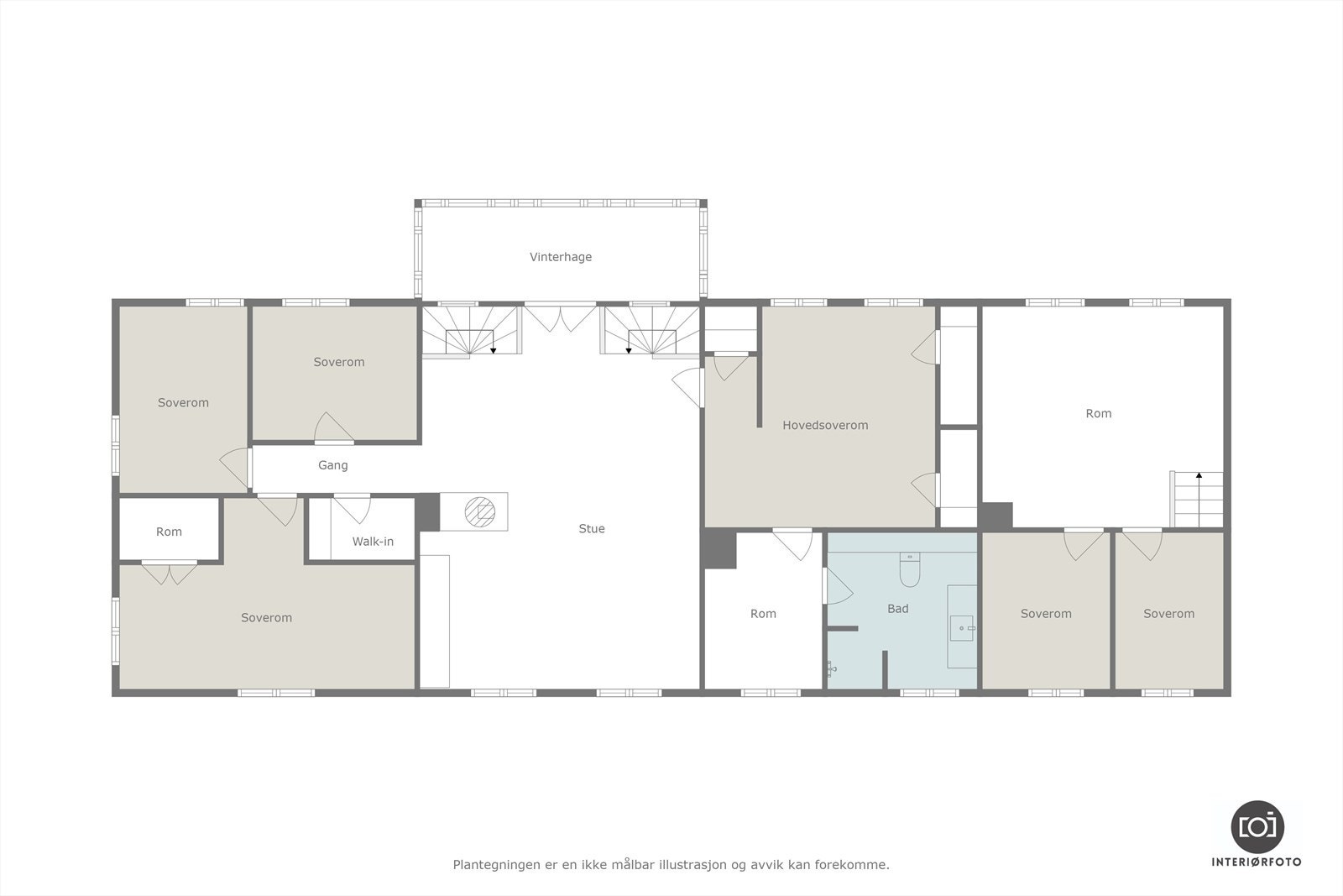 Plantegning 2. etasje Galleribilde