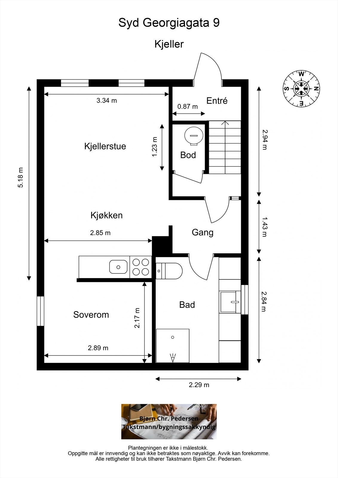 Plantegning kjeller Galleribilde