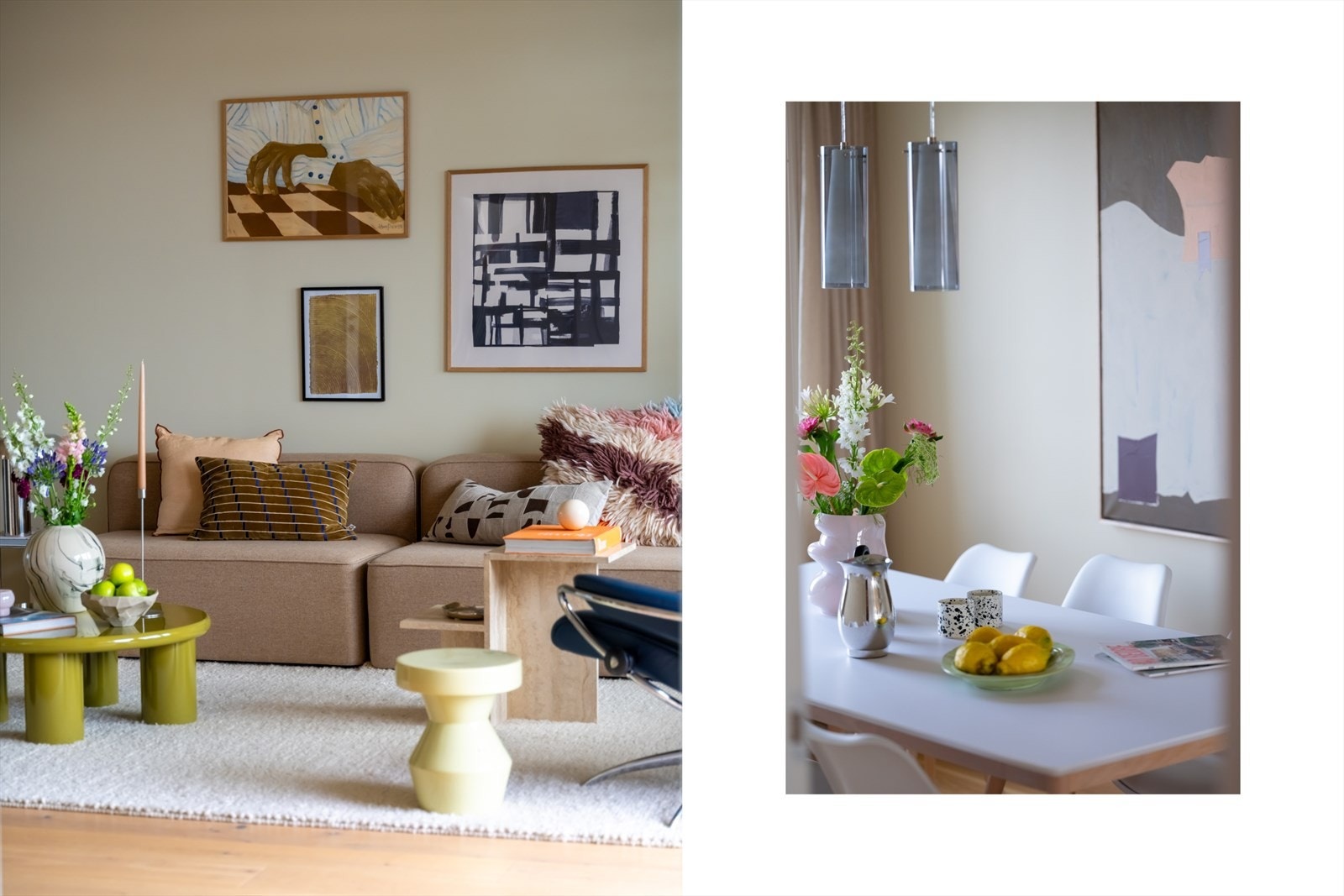 Innvendig er det flere soner som innbyr til hygge og avslapning. Galleribilde