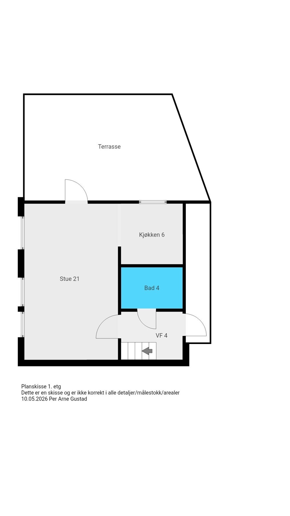 Planskisse - 1. etasje Galleribilde