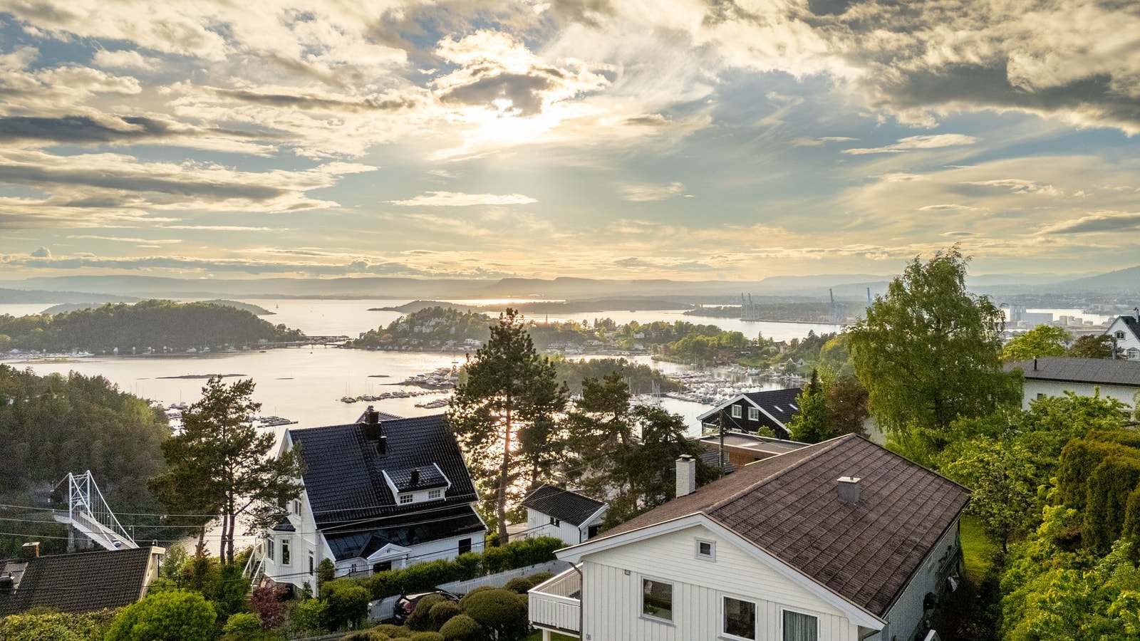 Herfra har man fullt utsyn over innseilingen til Oslo. Galleribilde