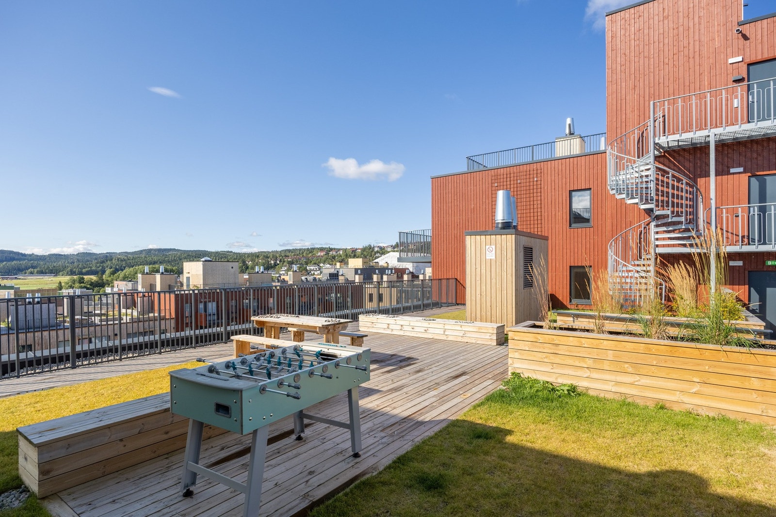 Flotte fellesområder blant annet med tilgang til felles takterrasse. Galleribilde