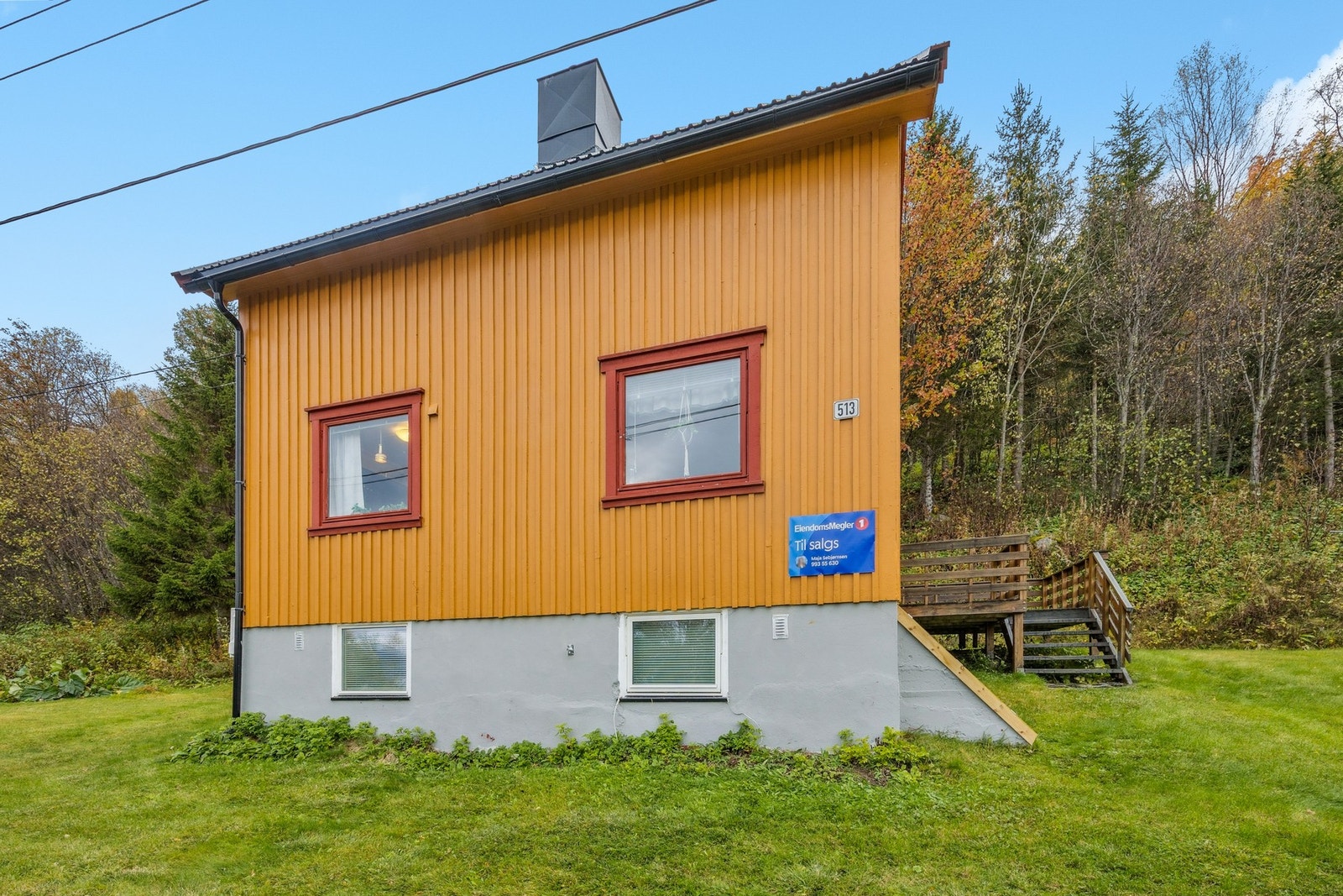 Inngangspartiet er utformet som en terrasse med adkomst til hovedinngangen. Galleribilde