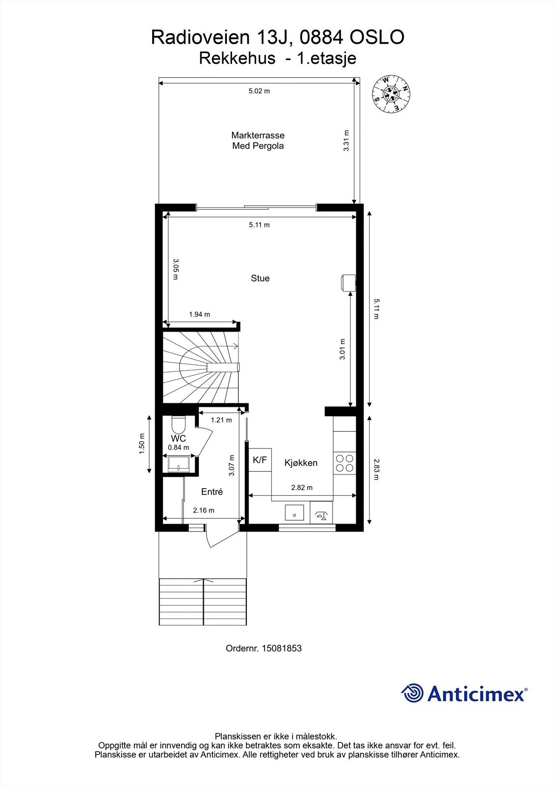 Plantegning - 1. etasje Galleribilde