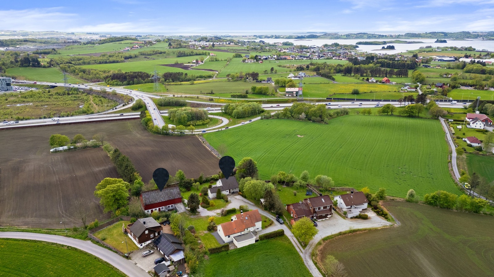Dronebilde Galleribilde