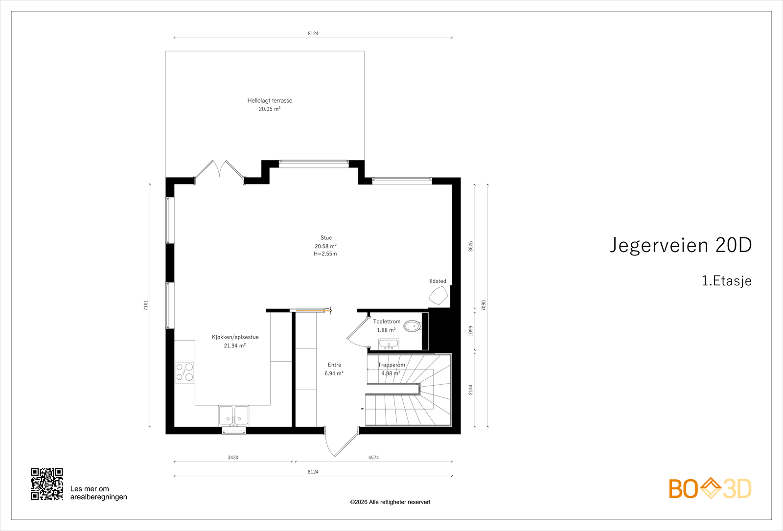 Plantegning - 1. etasje Galleribilde