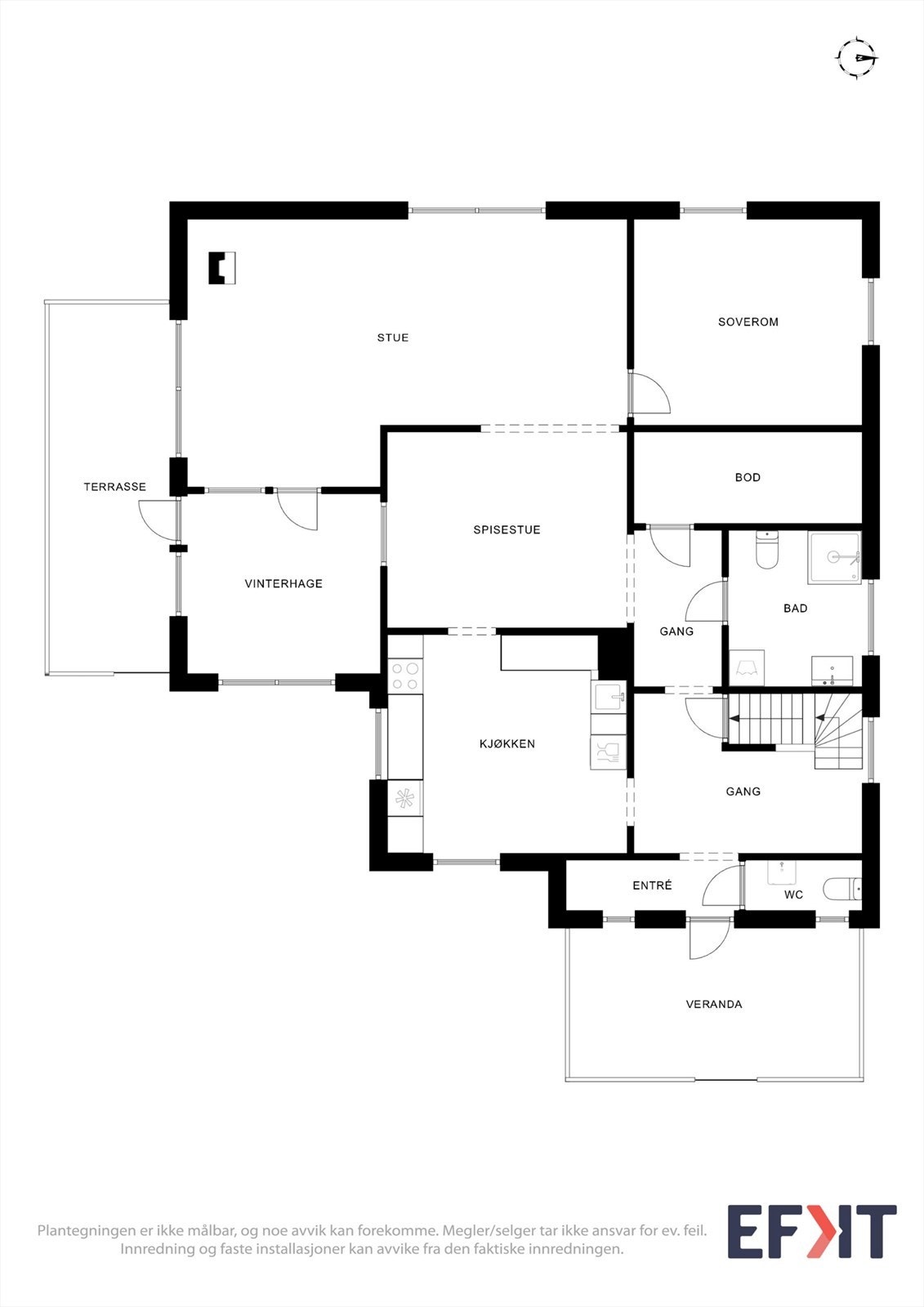 Planskisse første etasje. Galleribilde