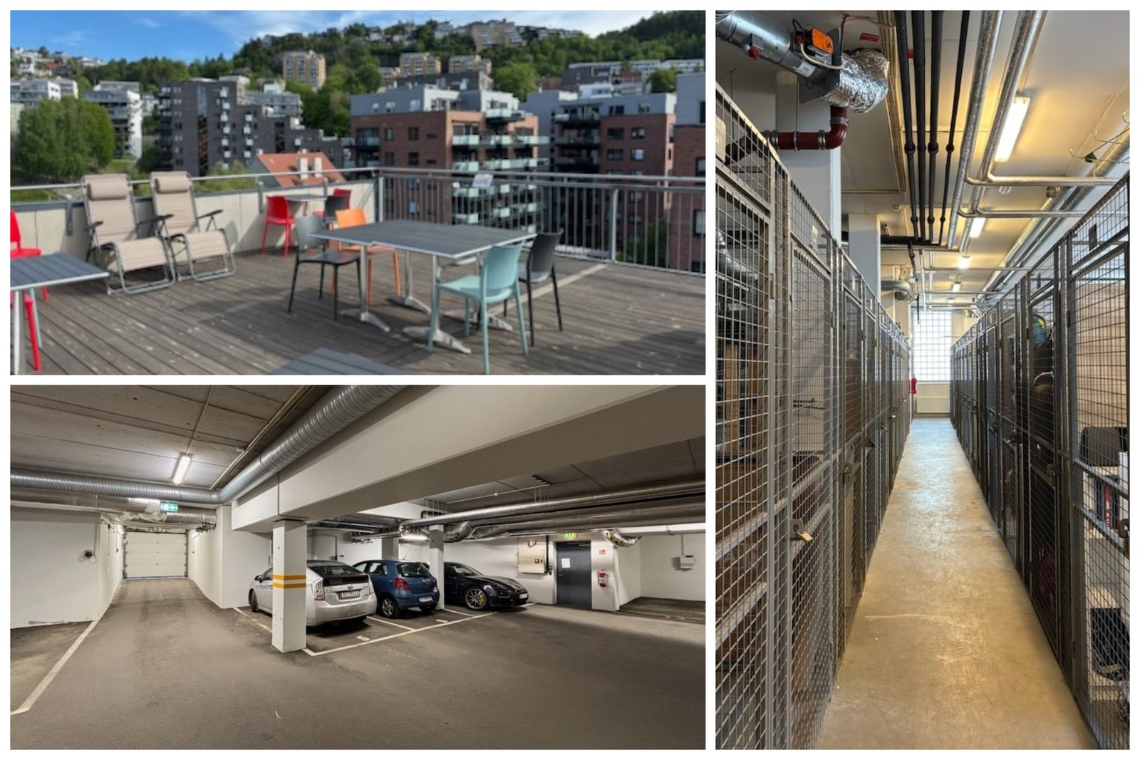 - Her får du velholdte og flotte fasiliteter som felles solrik takterrasse samt tørr og oppvarmet bodrom og garasjeanlegg - Galleribilde