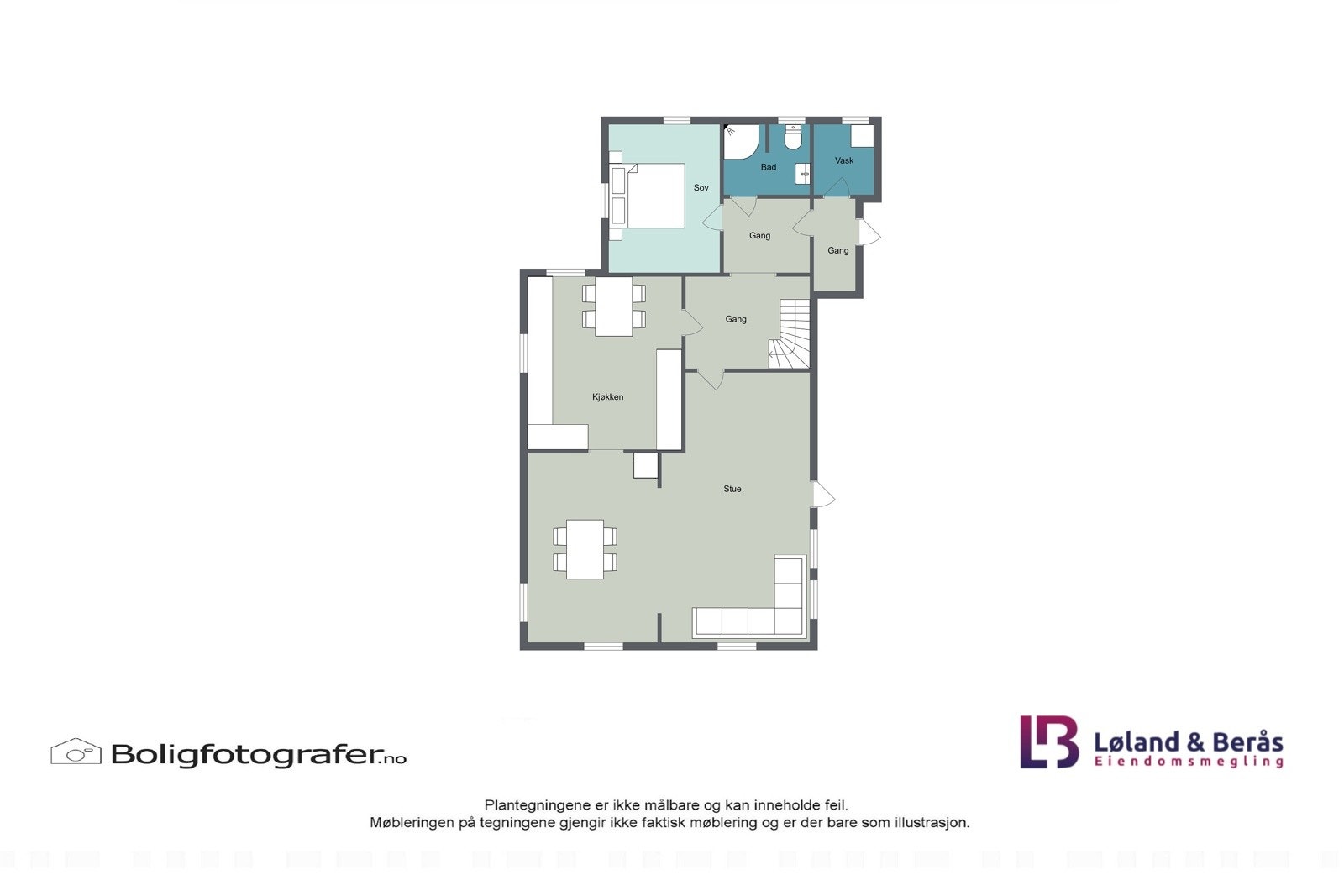 Plantegning 1. etasje Galleribilde
