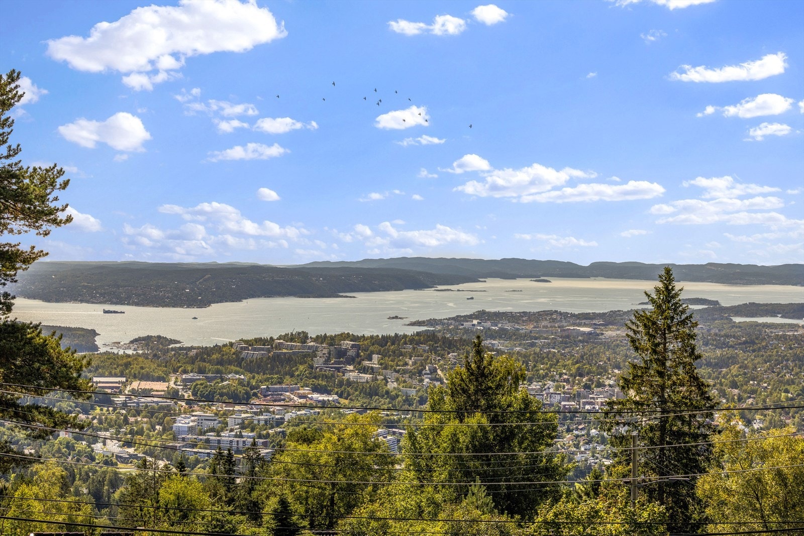 Utsikt mot Nesodden og innseilingen til Oslo. Galleribilde