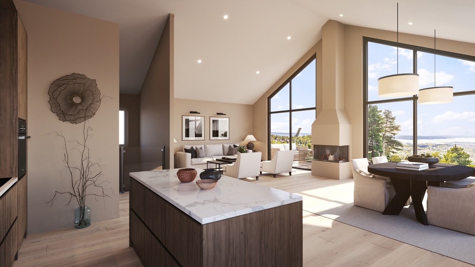 Illustret forslag til renovering ved å benytte hele husets takhøyde og sette inn større vinduer. Merk at dette ikke er undersøkt eller søkt opp mot plan-og bygg. Galleribilde