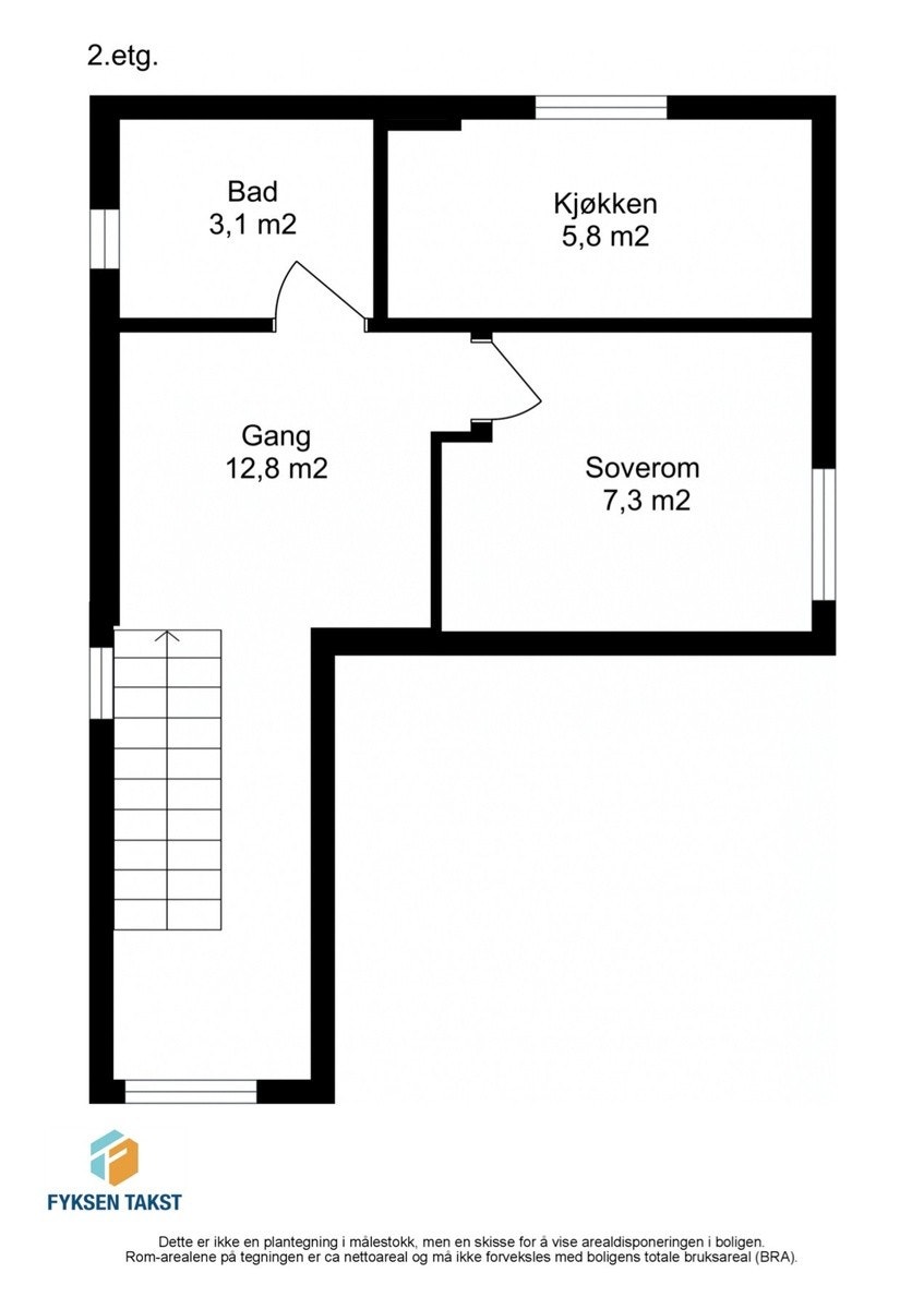 Plantegning 2.etg Galleribilde