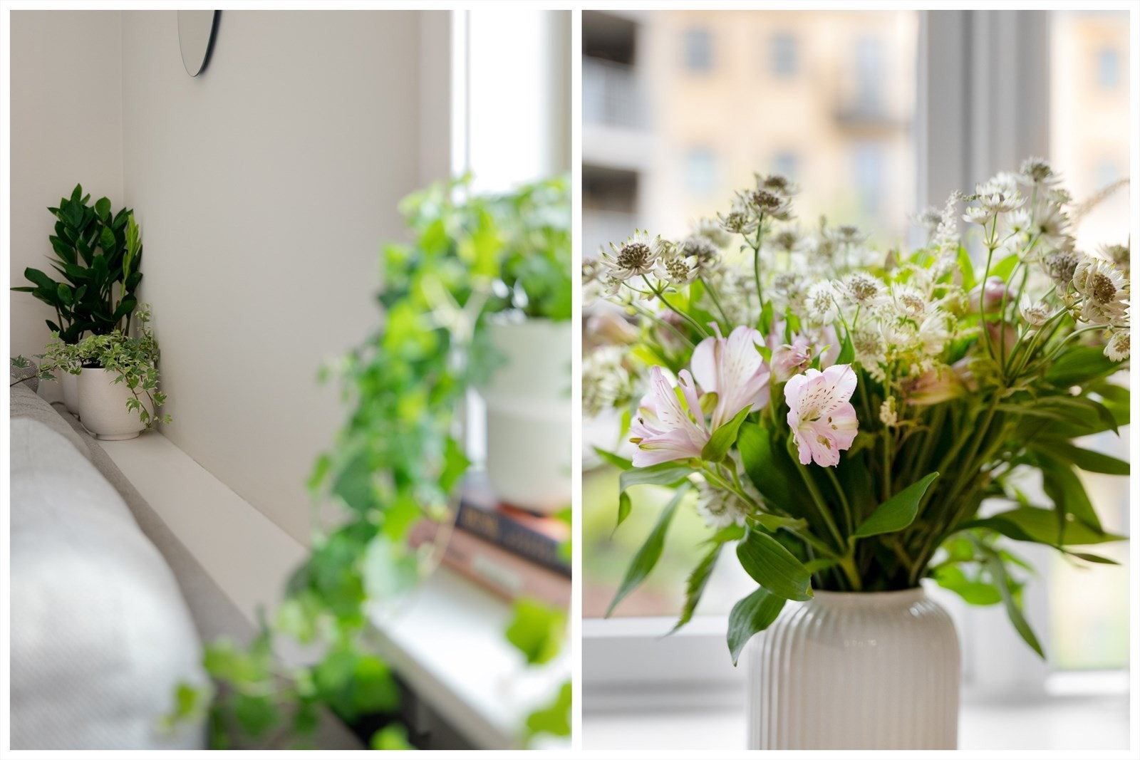 Med en "liten Botanisk hage" utenfor blir man også inspirert til å innrede sin egen leilighet med grønne planter og markblomster. Galleribilde
