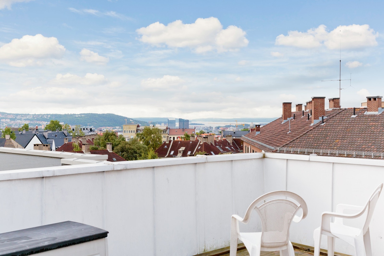 Solrik felles takterrasse. Galleribilde